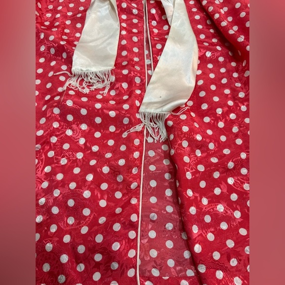 Silky Dotted Victorias Secret 90s Vintage Robe - Picture 8 of 10